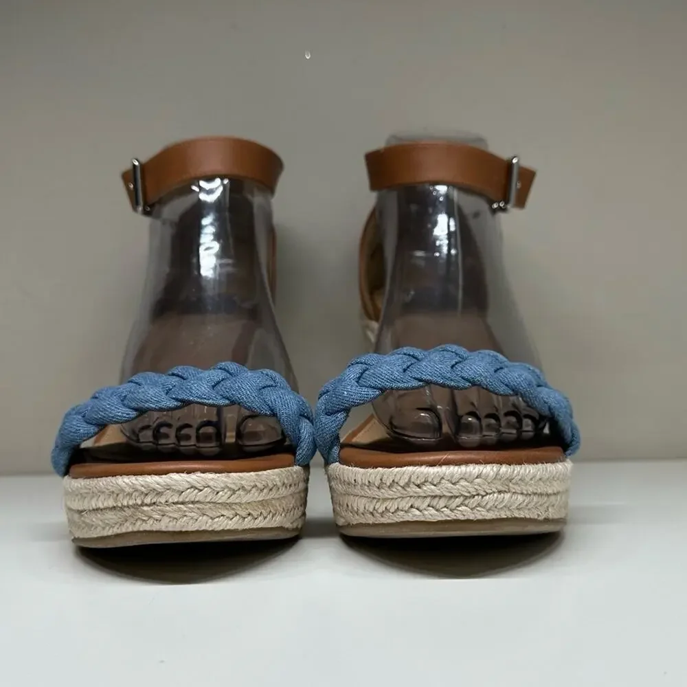 NWOB | DV Dolce Vita | Decatur Espadrille Wedge Sandals | Brown/Blue | Various
